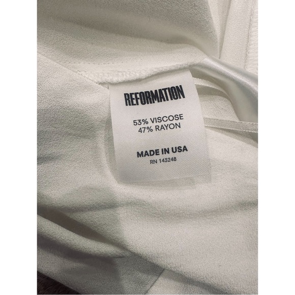 Reformation dress size 6 white maxi new! - Picture 6 of 6